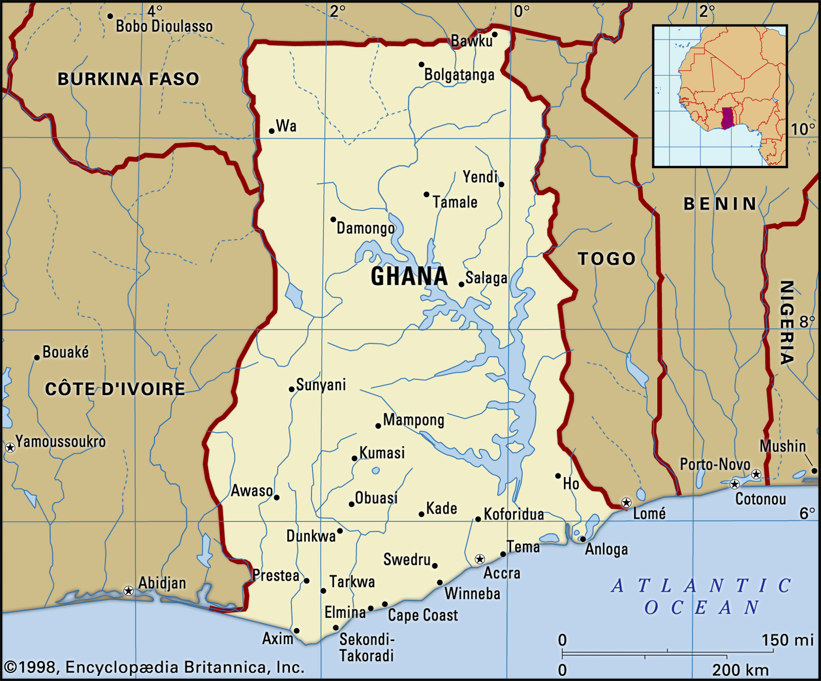 Ghana Map 