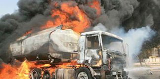 Fire razes petrol station in Onitsha