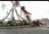 #EndSARS: Protesters set Zik’s statue ablaze in Onitsha