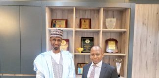 Photo News: AGF Ahmed Idris fcna, the Vice Chancellor of Federal university Dutse, the Registrar, the Bursar and other Principal officers of the University during a courtesy visit to Treasury