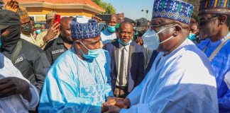 PHOTO NEWS: Senate President pays condolence visit to Governor Tambuwal over brother’s death