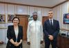 Photo News: Malami hosts Ambassador of Denmark to Nigeria Sune Krogstrup and European Union Ambassador to Nigeria Samuela Isopi in his Office on Friday in Abuja.