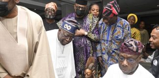 Photo News: Tinubu, Obasanjo Meet Behind Closed-Doors in Abeokuta