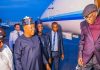 Tinubu Returns to Nigeria