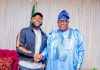 Akpabio Receives Afrobeat Star Davido on Courtesy visit