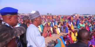 Gov. Zulum distributes food items to 18,000 families in Dikwa LGA