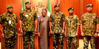 Photo News: President Tinubu meets service chiefs on Monday at state House, Abuja, 27th October, 2025